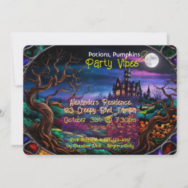 Custom Halloween-Party Einladen Spuk House Einladung