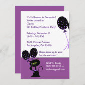 Custom Halloween Party Einladung (Vorne/Hinten)