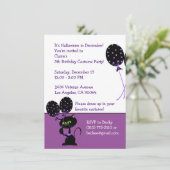 Custom Halloween Party Einladung (Stehend Vorderseite)