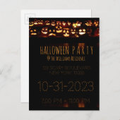 Custom Halloween-Party Einladung Pumpkin (Vorne/Hinten)