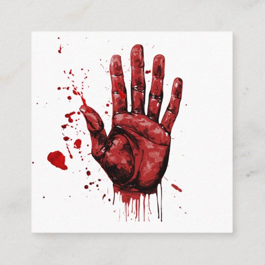 Custom Halloween-Party Einladung Pyscho (Rückseite)