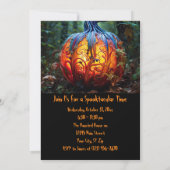 Custom Halloween-Party Extravagant Pumpkin Einladung (Rückseite)