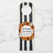 Custom Halloween-Party Fevor - "A Leckerei for Boo Flaschenanhänger (Rückseite)