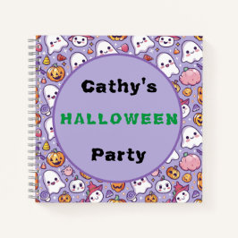 Custom Halloween-Party Ghosts & Pumpkins Notebook Notizblock
