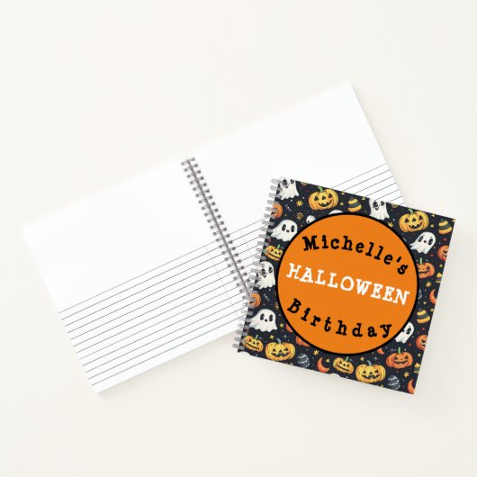 Custom Halloween-Party Pumpkin & Ghost Notebook Notizblock (Innenseite)
