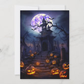 Custom Halloween-Party Spooky Spuk House Einladung (Vorderseite)