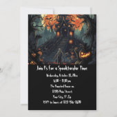 Custom Halloween-Party Zombie Spuk House Einladung (Rückseite)