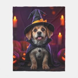 Custom Halloween Pet Blanket | Spooky & Cute Gift Fleecedecke
