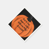 Custom Halloween Pumpkin Design Party Serviette (Ecke)