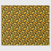 Custom Halloween Pumpkins Giftpackung: Orange, Sch Geschenkpapier (Flach)