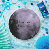 Custom Halloween Sky mit Ravens Lila Nebelplatte Pappteller (Party)