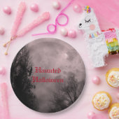 Custom Halloween Sky mit Ravens Red Mist Plate Pappteller (Party)