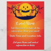 Custom Halloween Spooky Moon Flyer (Hinten)