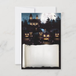 Custom Halloween Spooky Night Karte