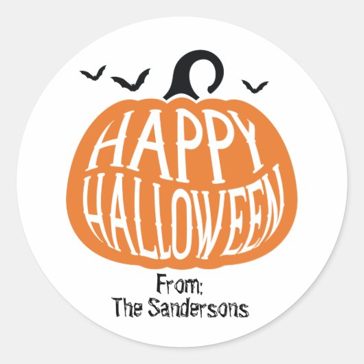 Custom Halloween Sticker (Vorderseite)