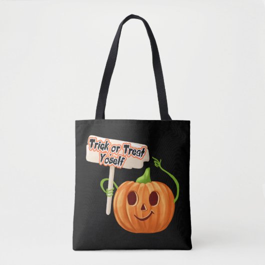 Custom Halloween Tasche, Trick oder Treat Yo'self  Tasche (Vorderseite)