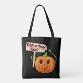 Custom Halloween Tasche, Trick oder Treat Yo'self  Tasche (Rückseite)