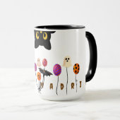 Custom Halloween Tasse - Personalisiert Name Coffe (VorderseiteRechts)