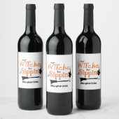 Custom Halloween Themed Wine Bottle Label Set Weinetikett (Flaschen)