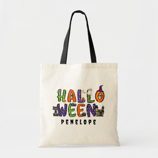 Custom Halloween Trick oder Treat Festivals Tragetasche (Vorne)