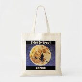 Custom Halloween Trick oder Treat Witte Tote Bag Tragetasche (Vorne)