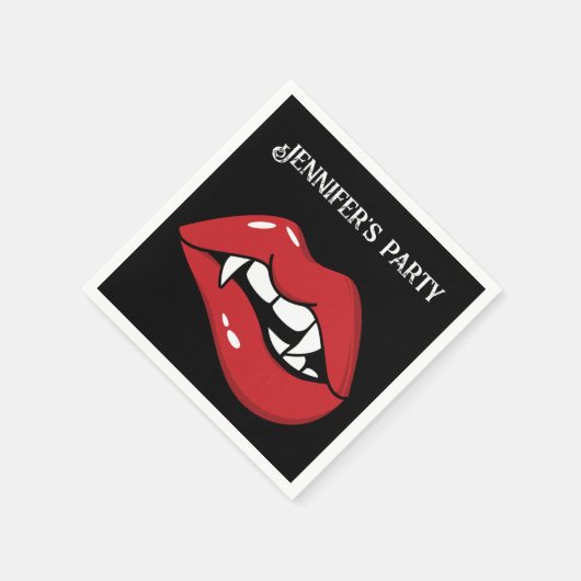 Custom Halloween Vampire Serviette (Ecke)