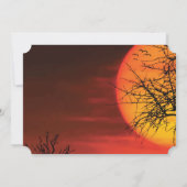 Custom Halloween Wedites Einladungen Night Ticket (Rückseite)