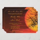 Custom Halloween Wedites Einladungen Night Ticket (Vorne/Hinten)