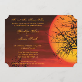 Custom Halloween Wedites Einladungen Night Ticket