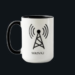 Custom HAM Radio Call Sign Gift Amateur Radio Tasse<br><div class="desc">Custom HAM Radio Call Sign Gift Amateur Radio Tasse,  Ham Radio,  Amateur Radio,  Ham Radio Christmas Geschenk,  Ham Radio Coffee Cup</div>