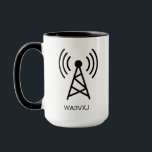 Custom HAM Radio Call Sign Gift Amateur Radio Tasse<br><div class="desc">Custom HAM Radio Call Sign Gift Amateur Radio Tasse,  Ham Radio,  Amateur Radio,  Ham Radio Christmas Geschenk,  Ham Radio Coffee Cup</div>