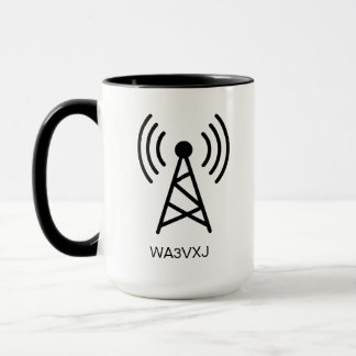 Custom HAM Radio Call Sign Gift Amateur Radio Tasse