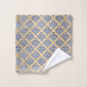 CUSTOM HAMPTON BLAUE GOLD BADEZIMMER TOWEL SET (Waschlappen)