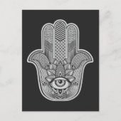 Custom Hamsa Feiertagspostkarte (Vorderseite)