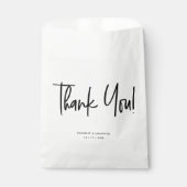 Custom Handlettering Chic Vielen Dank Script Weddi Geschenktütchen (Vorderseite)