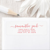 Custom Handwritten Stylish Elegant Return Address (Insitu)