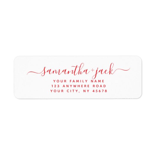 Custom Handwritten Stylish Elegant Return Address (Vorne)