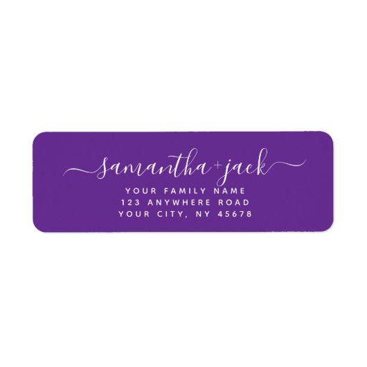 Custom Handwritten Stylish Elegant Return Address (Vorne)