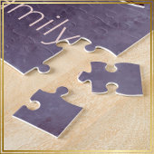 Custom Hanging Christmas Baubles Red on Violet - Puzzle