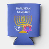 Custom HANUKKAH SAMEACH Dosenkühler (Vorderseite)