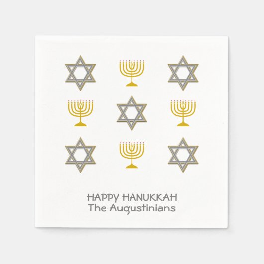 Custom Hanukkka Paper Serviette (Vorderseite)