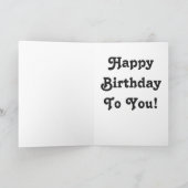 Custom Happy 20. Geburtstag Zuckerkarte Karte (Innenseite)