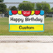 Custom Happy 2. Geburtstag Banner (Insitu)