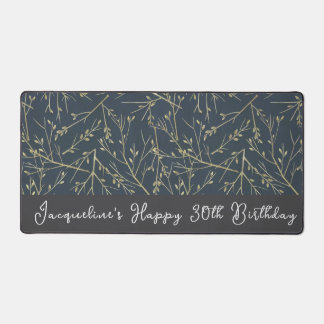 Custom Happy 30. Geburtstag Blätter Schreibtischunterlage