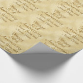 Custom Happy 50-jähriges Wrapping Paper Geschenkpapier (Ecke)