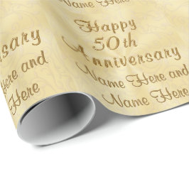 Custom Happy 50-jähriges Wrapping Paper Geschenkpapier