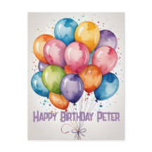 Custom Happy Birthday Ballons Party laden