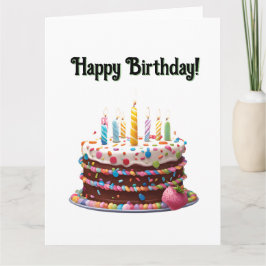 Custom Happy Birthday Cake Bag Geschenk Party Karte