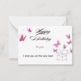 Custom Happy Birthday Card | Personalized Name & M Mitteilungskarte