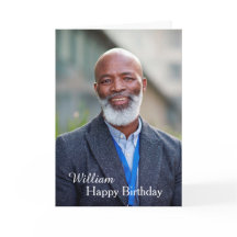 Custom Happy Birthday Foto Card
